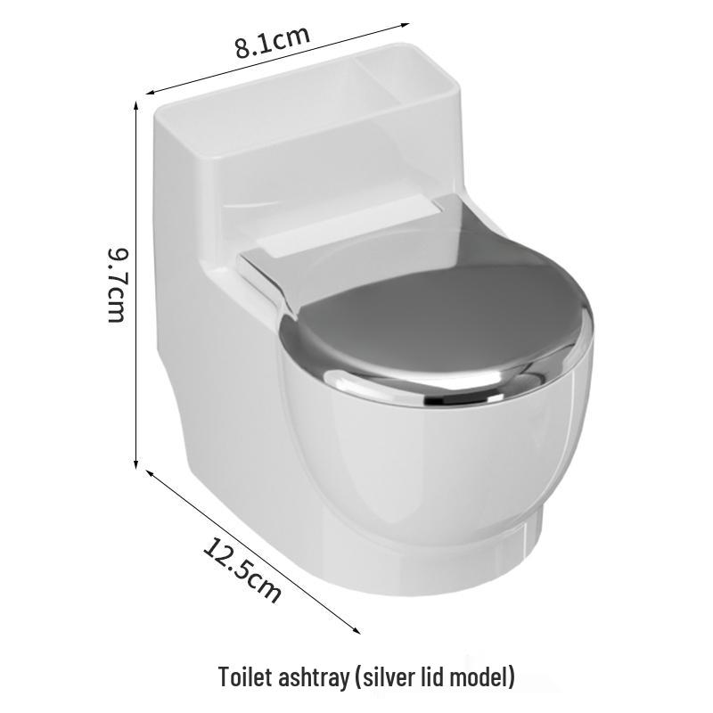 Smoke-Proof Stainless Steel Ashtray with Lid for Home and Office