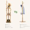 wooden clothes rack with rotating pole 40cm 165cm and a clothes rack Slim, stylish, space-saving hanger, diameter, height, stand.