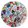 50 Heart Cartoon Stickers: Colorful, Creative, Waterproof Decorations for Journals & Halloween