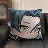 Ji Yan Cute Wuthering Waves Cushion Cover Natural Linen Organic Fabric DoubleSided Printing Sofa Home Decor Gift Pillow Case