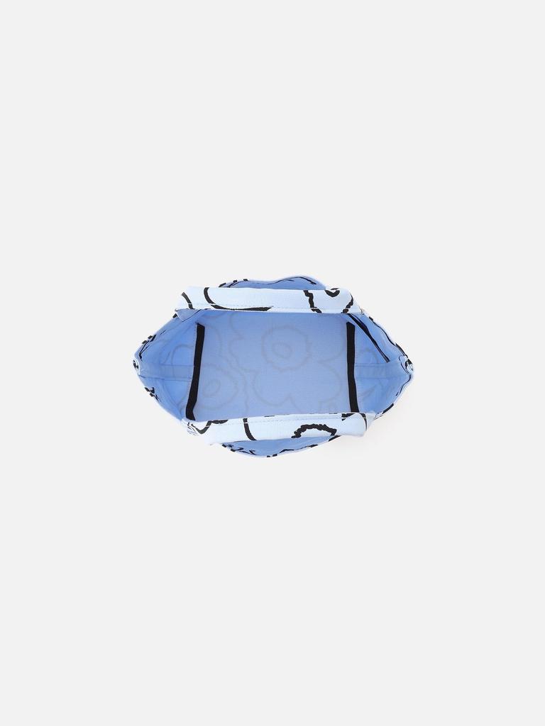 Marimekko Piirto Unikko Lunchbag Tote Bag (Japan Exclusive) Women's, 52152259294020, Light Blue x Black