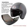 Visiera per Caschi da Moto 3-Scatto HelmetShield Accessori Antigraffio Parabrezza