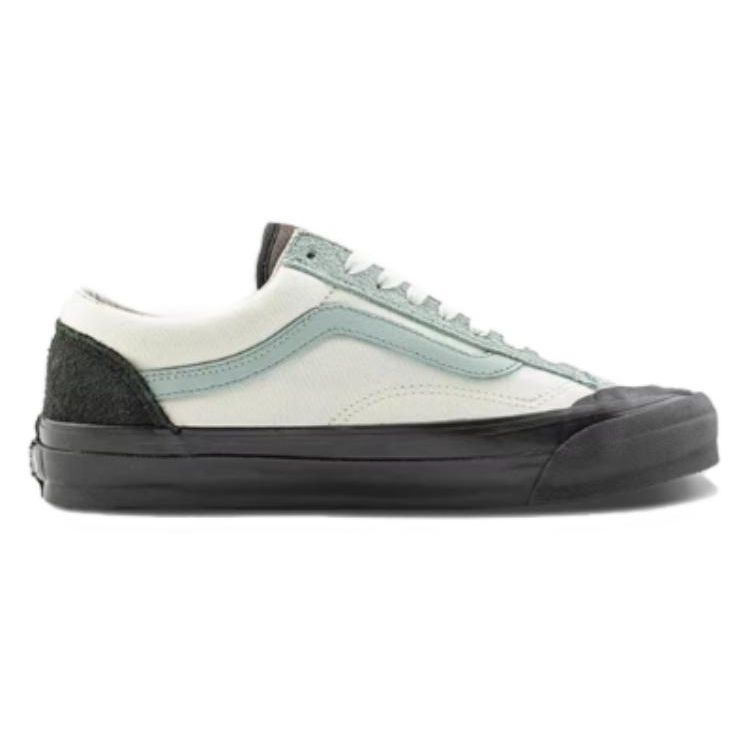 Vans Old Skool Reissue 136 Unisex Black Light Green Suede Canvas VN000MT6DT5