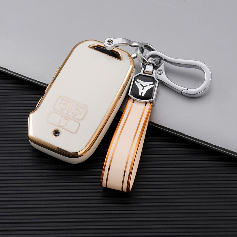 7Buttons Tpu Car Key Case Cover Remote Shell Fob Holder Keychain For Kia Carnival Carnival Ka4 Ex Sx Lx Fiesta