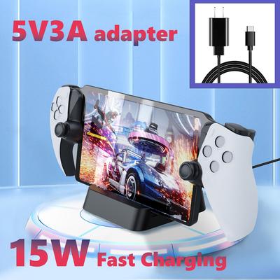 5V3A 15W nabíjecí dok pro příslušenství Playstation Portal Remote Player, PS5 PS 5 Portal Stand Base Nabíjecí stanice