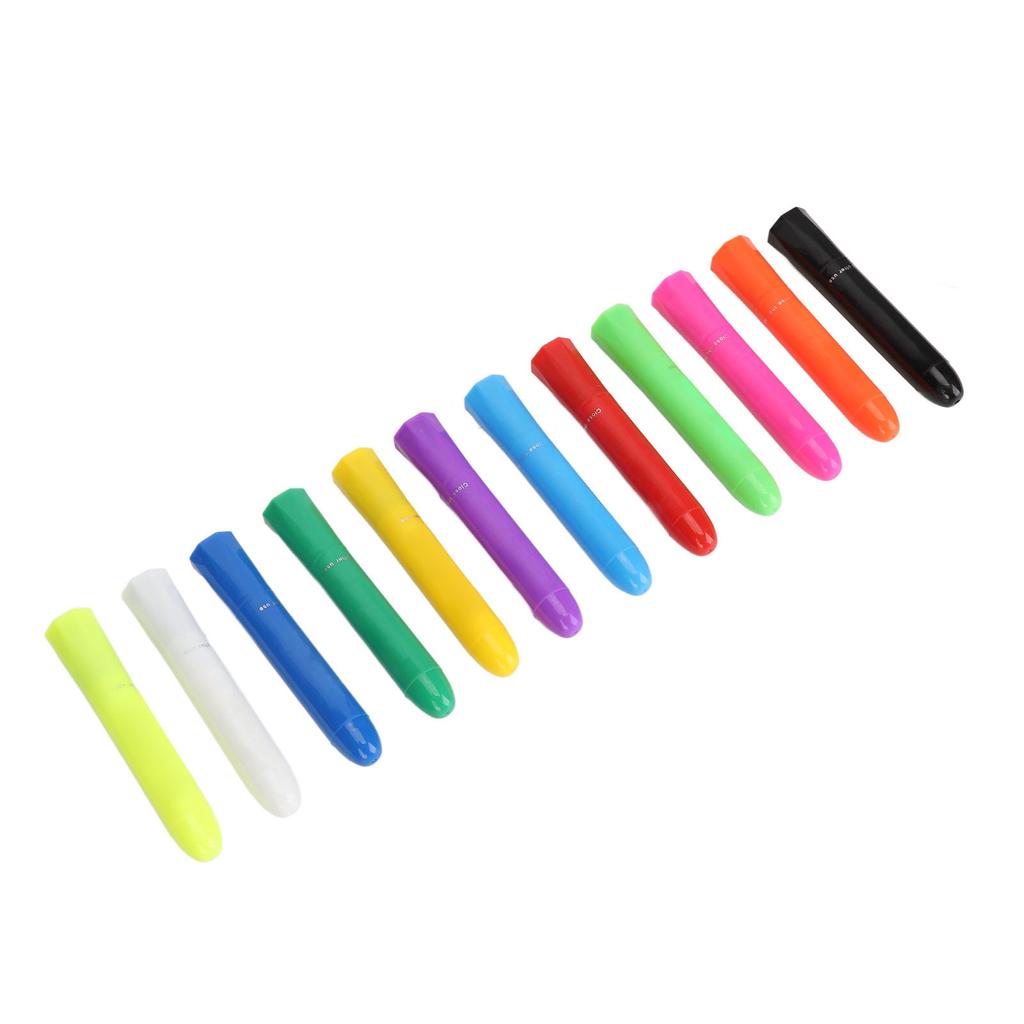 12 Colors Face Paint Crayons Set Vibrant Colors Easy to Remove Facial Painting Sticks Halloween Face Paint Kit