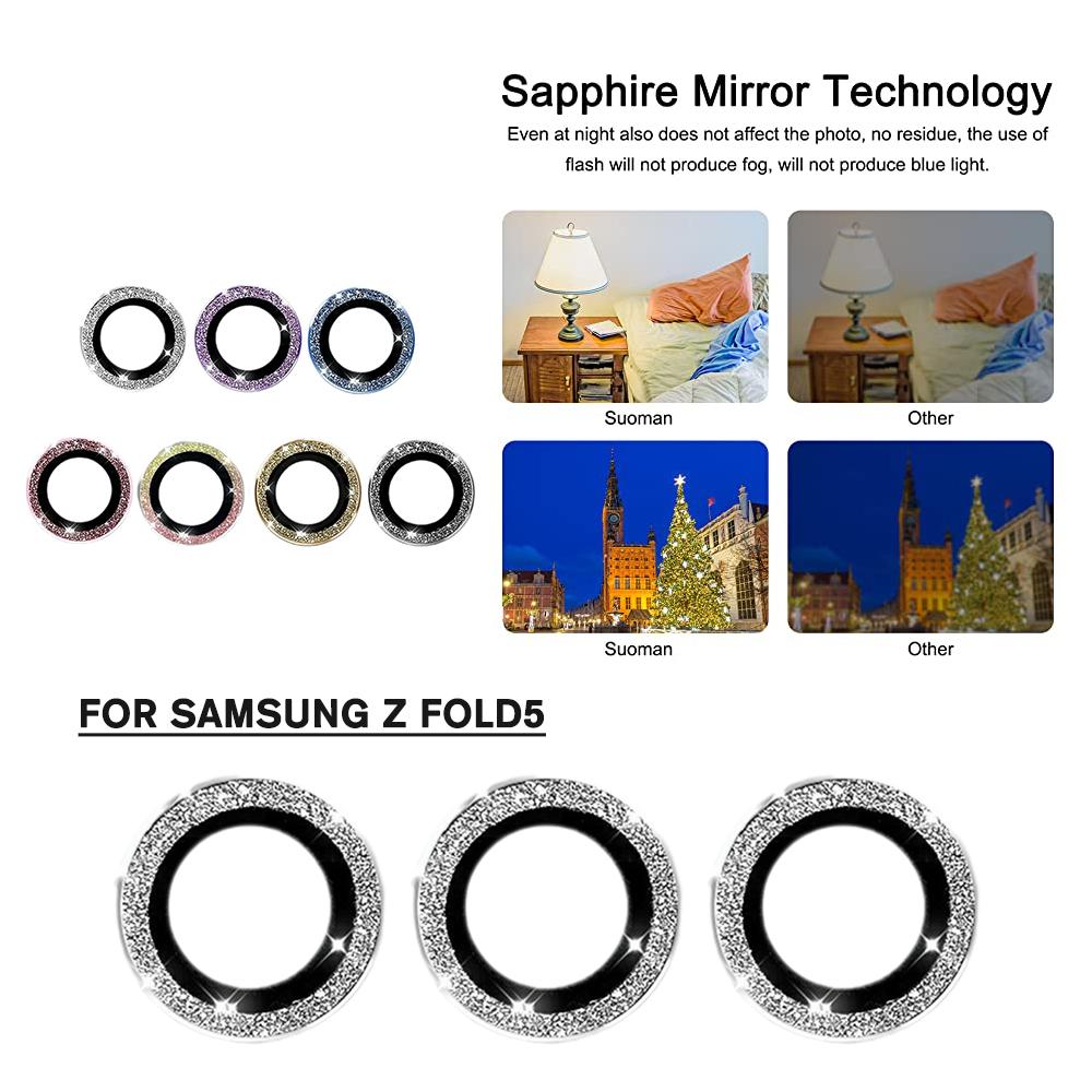 

Чехол для камеры Samsung Galaxy Z Fold 5, закаленная камера [3 1 комплект] металлическая пленка для Z Fold5 H1Y2