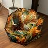 1pc Eagle Leaves Automatic Open/Close Umbrella with Windproof, 8-Rib Sturdy Canopy, Durable Ribs, Fashionable Design1236A