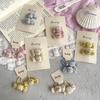 Sommer Baby Kaninchen Süßigkeiten Haarspangen Set - Baumwollgefüllte Kinder Haargummis & Gummiband Zubehör