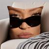 SINGER BBeyoncé Giselle Knowles Cushion Cover Pillowcase Antidustmite Invisible Zipper Short Plush Sofa Cushion