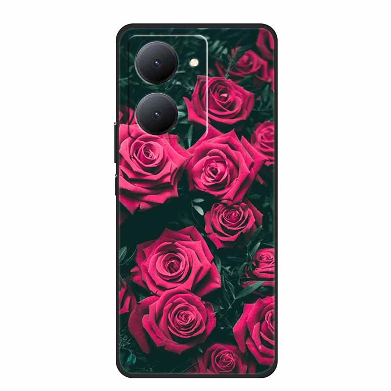 For VIVO Y36 Y78m Y27 5G Case Animals Soft Silicone Back Cover Phone Cases for VIVO Y27 5G VIVOY36 5G 6.64" Cool Wolf Cat Fundas