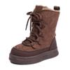Kids' Fur-Lined Winter Snow Boots - Non-Slip, Waterproof, Warm Mid-Calf Design