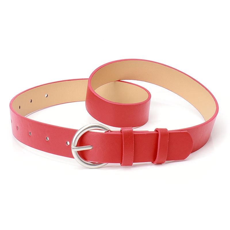 Fashion chic style belt women, commuter casual style alloy pin buckle women's belt with jeans decorative belt