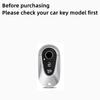 Metal Leather Car Remote Key Cover Case Holder shell Chain Fob For New C260L E300L S400L EQE GLC CLE C E S Class