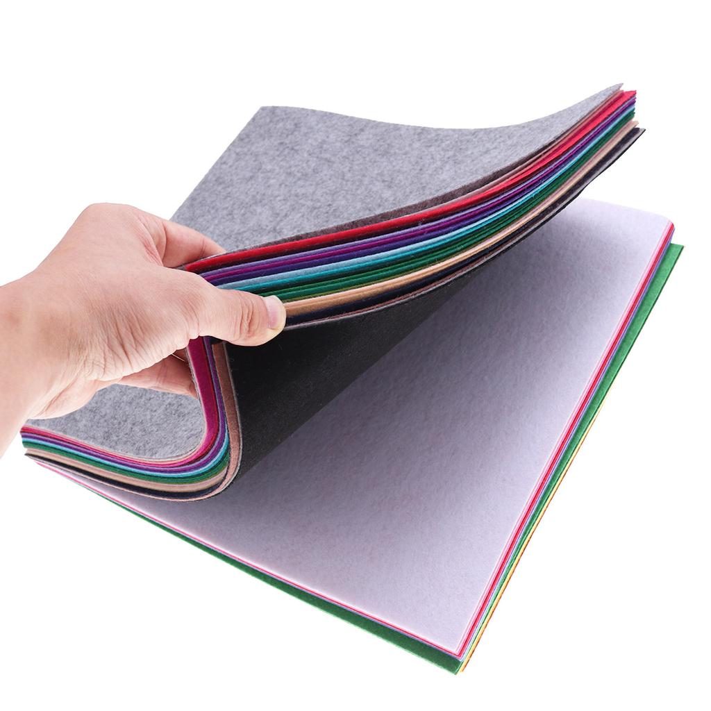 40pcs 10X15Cm Colorful Nonwoven Fabric Sheets Durable Craft Material For Kids Diy Art Projects Easy Cut Fold Glue Sew Staple