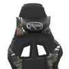 Gaming Chair with Massage Function Black and Camouflage Artificial Leather