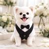 Lightweight Dog Wedding Suit Button Closure Small Dog Clothes Spring Suit Shirt  Wedding Ceremony