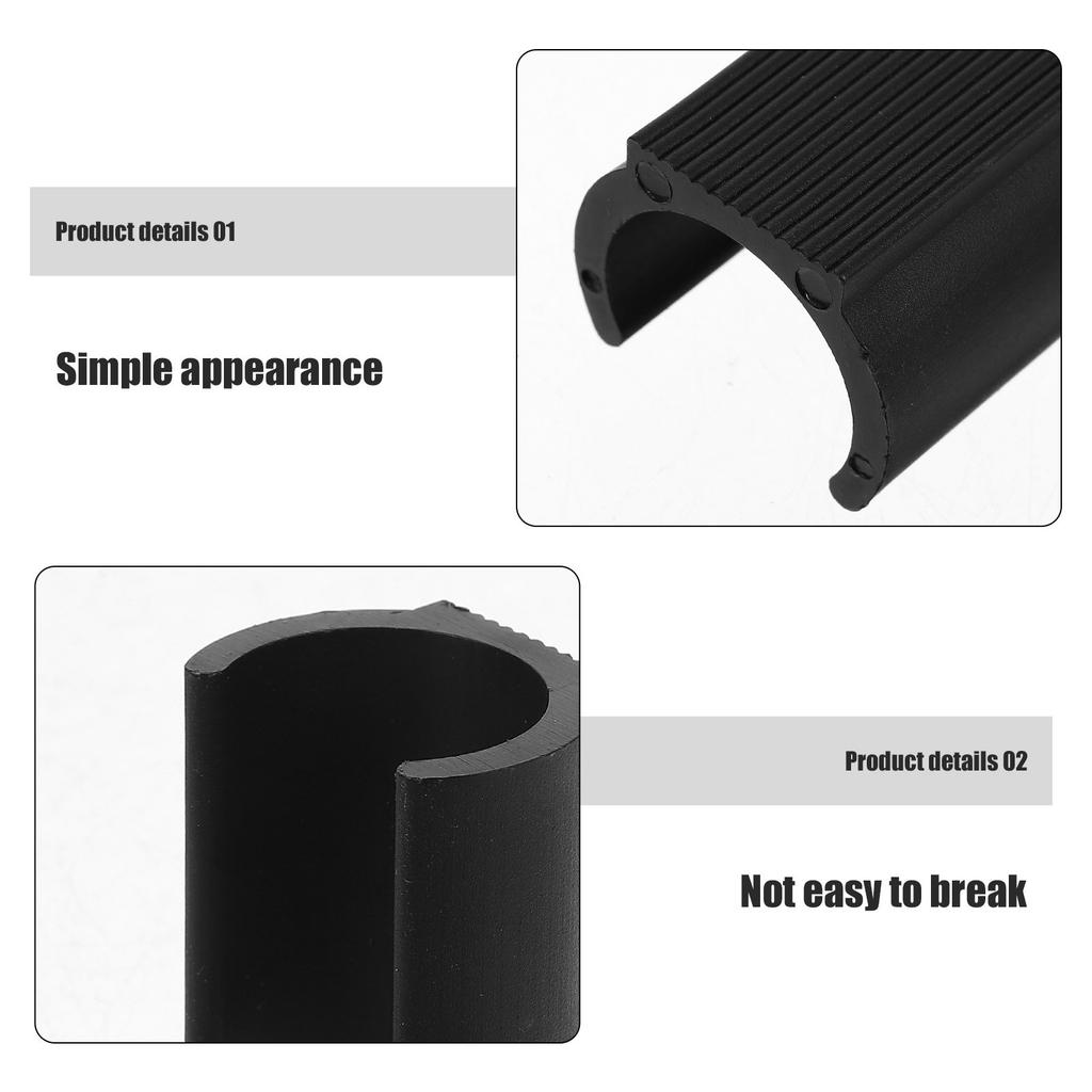 8Pcs Chair Leg Floor Protectors U Shaped Plastic Covers Chair Foot Caps Anti Slip Furniture Pads for Hardwood Tile Floors 25Mm