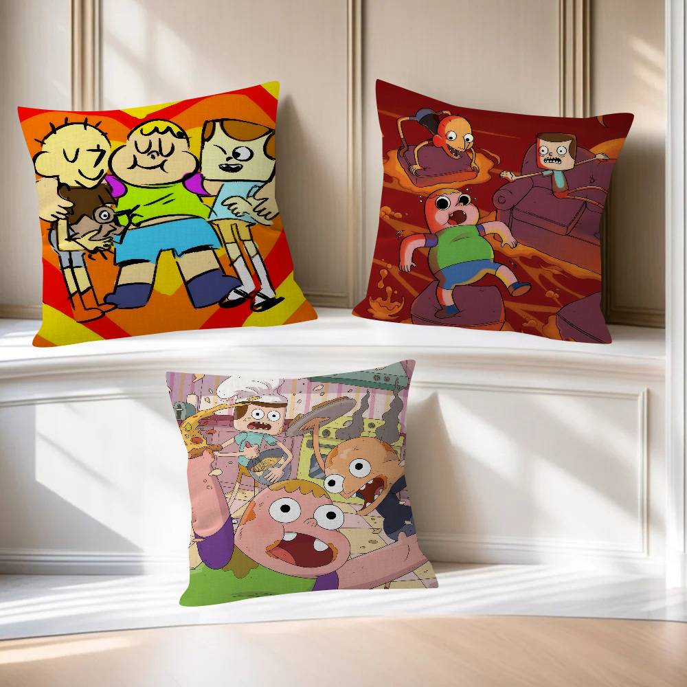 Cartoon CClarence fun Cushion Cover Pillow Cover Decor Pillowcase Printed Cushion Case for Couch