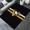 Tappeto Pittsburgh Penguins per Soggiorno Camera da Letto Casa Decorazione Divano, Tappetino Antiscivolo per Giochi Bambini