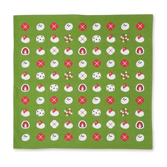 JIKAN STYLE Furoshiki Japanese Pattern Small Bento Cotton 100% 13-width Wrapping Present Gift Okami-