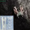 3D Relief Butterfly Silicone Nail Art Mold DIY Nail Decor Transparent Manicure Carving Template