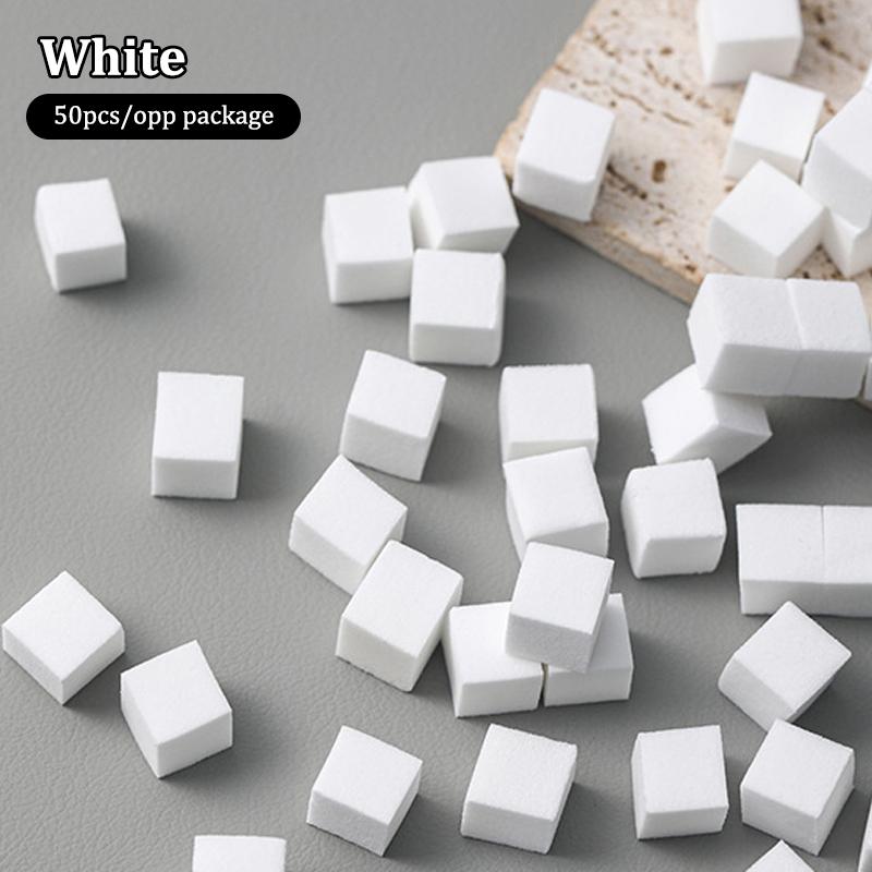 

50/100 шт. Набор квадратных спонжей для нейл-арта, кисти для градиентного маникюра, дизайн гель-лаком, губка для ногтей, ручка для захвата, принадлежности для маникюра