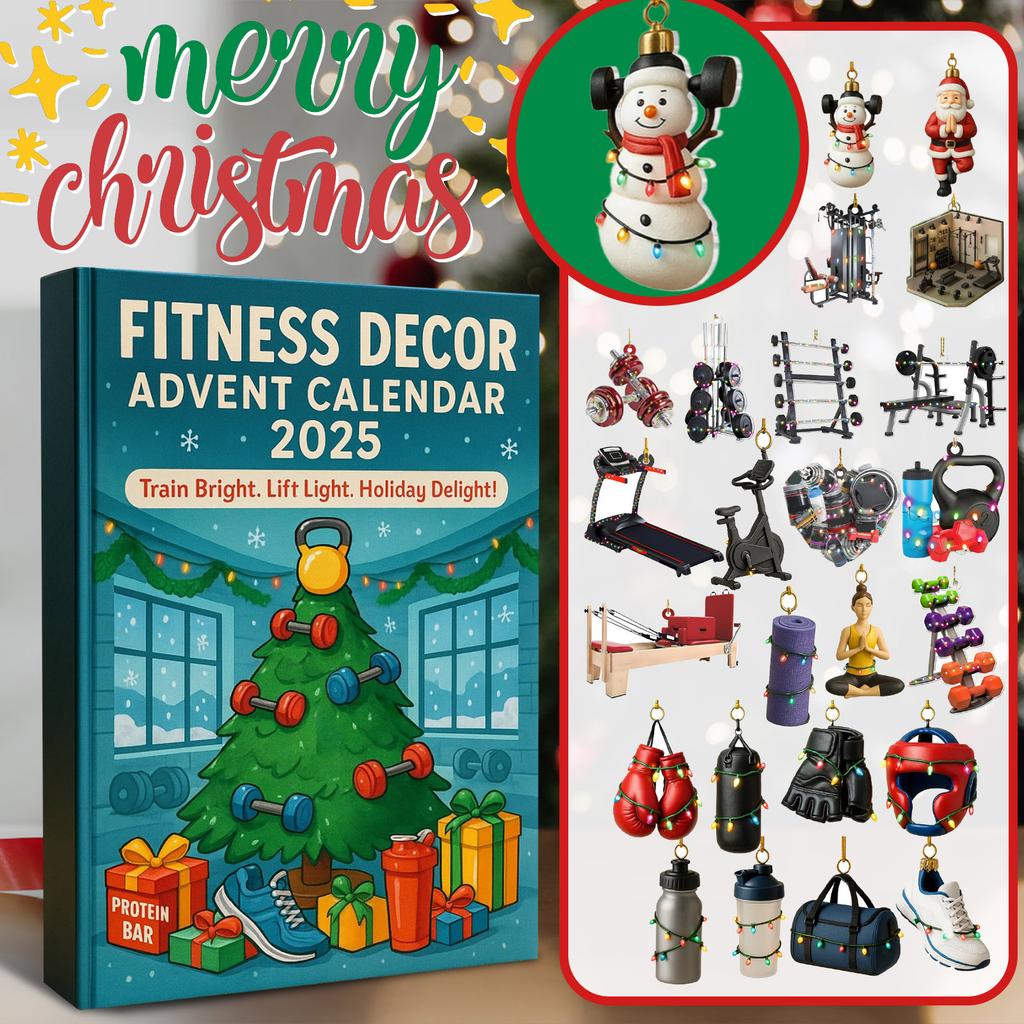 2D Plane+airplane Box +24PC+ Fitness Decoration Advent Christmas Countdown Box Calendar