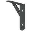 Shelf Brackets 4 pcs 15 x 2.5 x 11.5 cm Black Stainless Steel