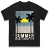 Summer Miami Florida 1970 T-Shirt Tshirt Mens Womens Tops Unisex Tees 100% Cotton