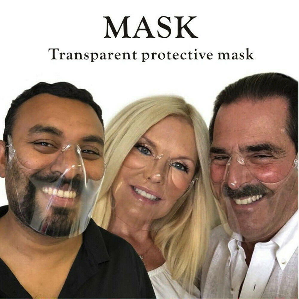 HD Transparent Face Shield Face Protection Isolation PC Mask Anti-Fog Splash-Proof Dust-Proof Cycling Waterproof Travel Child