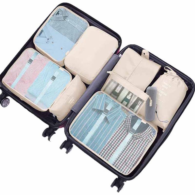 Changbaosen 9-Piece Foldable Travel Storage Bag Set