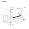 Acrylic Parrot Bathing Box Large Bird Bath for Cockatiel Budgie Small Medium Parakeets Bird Bathing Supplies