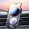 Wireless Car Charger Mount 360-Degree Rotatable Devil Car Charger Anti-Shaking Funny Phone Stand Decorative Phone Holder For