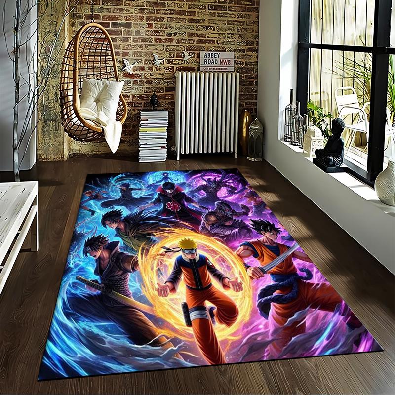 Anime Ninja Designed Floor Mat, Suitable As a Non-slip Mat for the Living Room or Bedroom Sofa