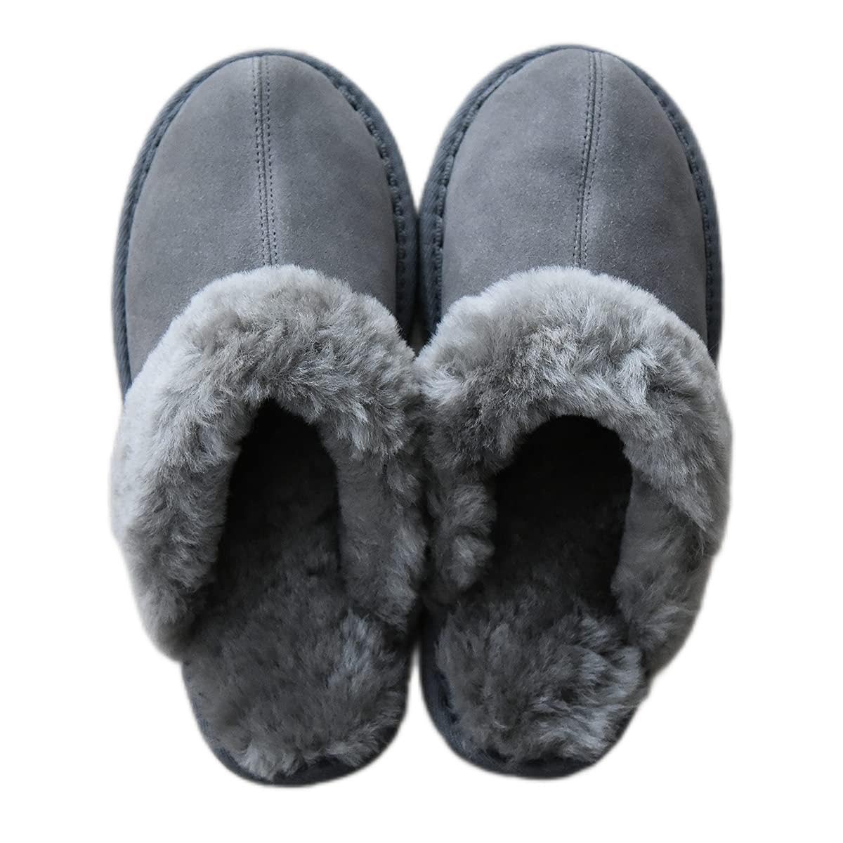 

Теплые домашние тапочки премиум-класса из натуральной овчины для мужчин и теплые зимние тапочки из натуральной овчины из Новой Зеландии и в настоящем скандинавском стиле, размер M