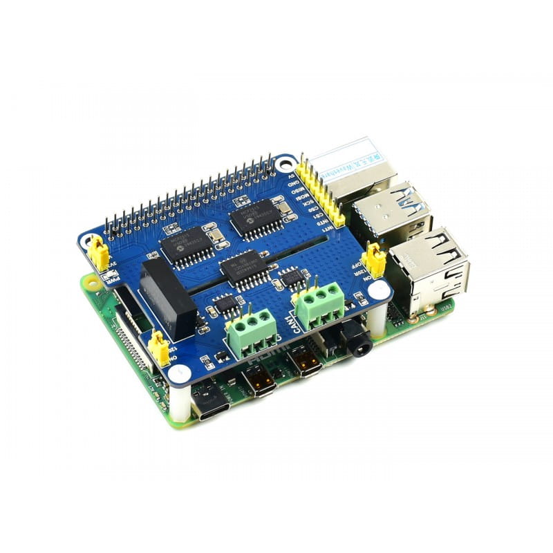 2-Channel Isolated CAN Bus Extension for Raspberry Pi
