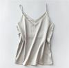 Summer Temperament Suspenders Camisole Women's Classic Tank Top Stylish V-neck Silky Satin Sleeveless Top