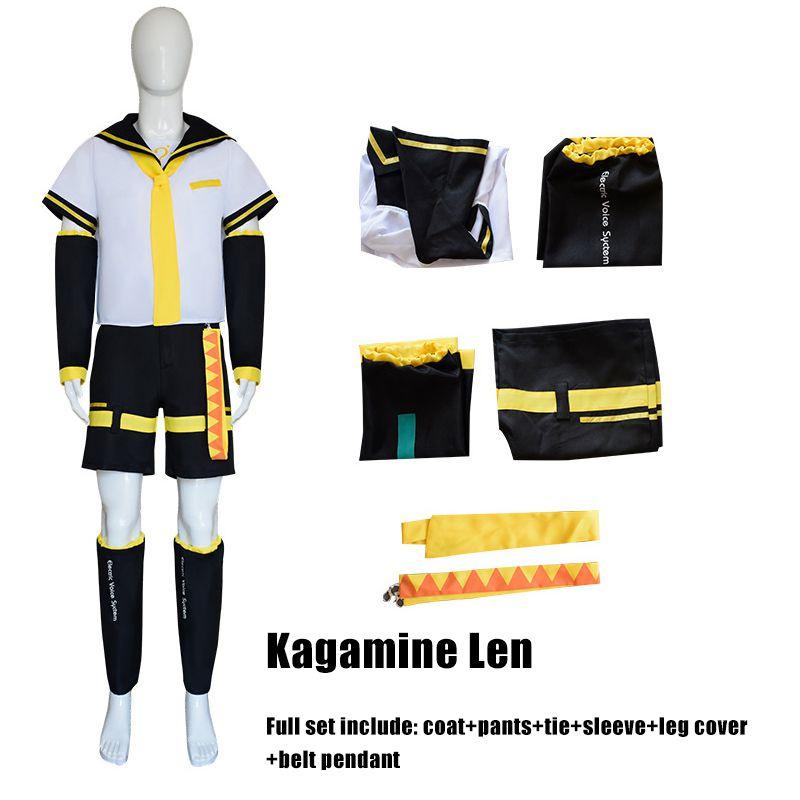 

Kagamine Rinlen Cosplay Costume Halloween Jk Uniform Outfits Fancy Party Dress KagamineLen,XXXL