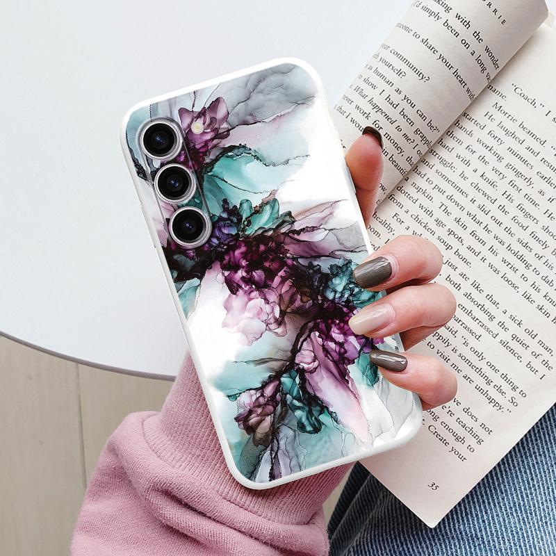 Case For Samsung A55 5G Back Cover Protective Silicone Funda Fashion Marble Stone Texture Coque For Samsung Galaxy A54 A56 Capa