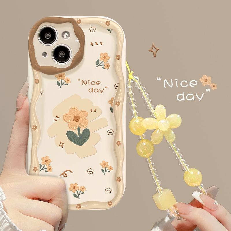 Applicable To Apple 11promax Mobile Phone Case iPhone11 Small Yellow Flower Chain 11/11 Transparent Silicone Soft 11 Women