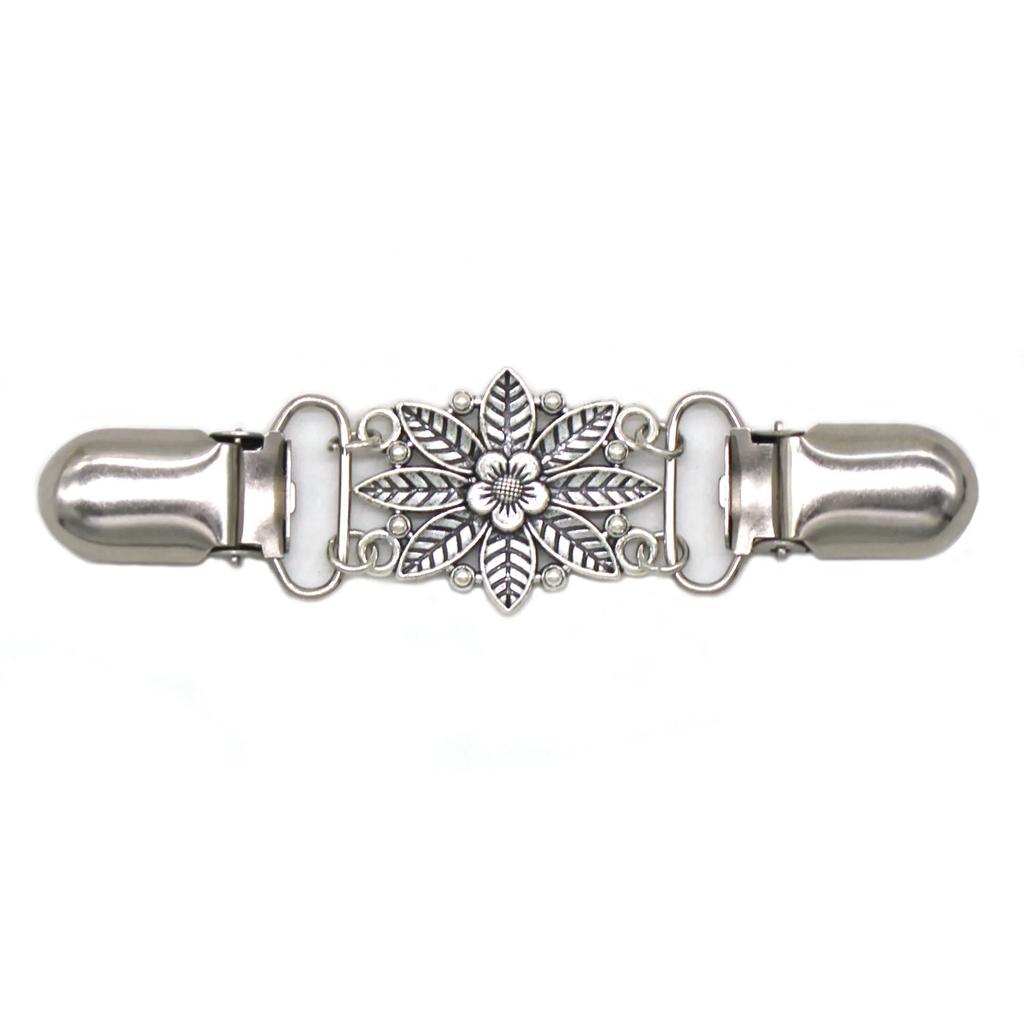 Cardigan Brooches Sweater Shawl Clips Pearl Spider Charm Brooch Pins Clip Collar Duck-mouth Jewelry Brooches DIY