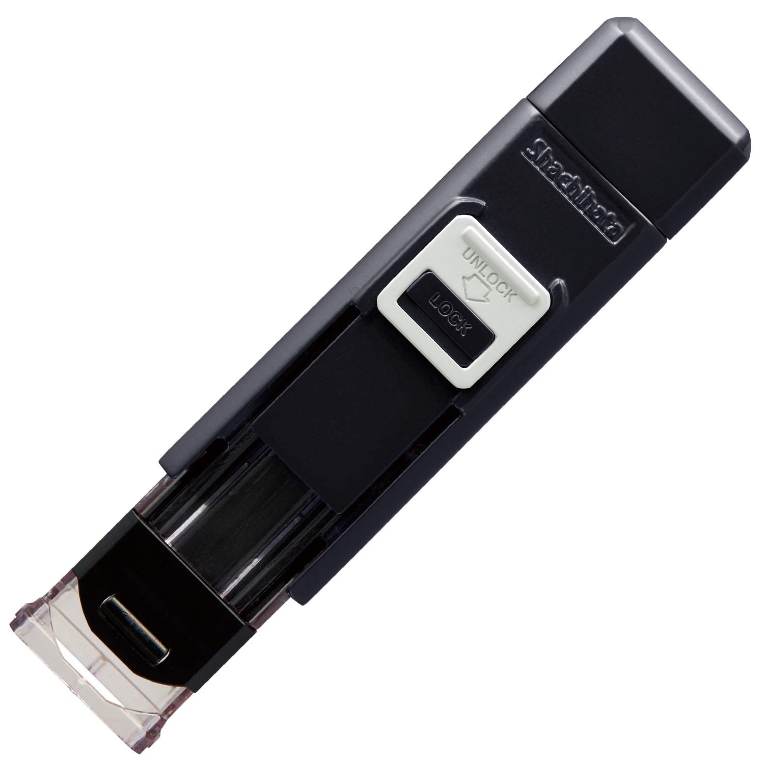 

Shachihata Seal Holder Stamp Benri Black x x One-touch 2.29 2.43 10.46cm CPHN-A5