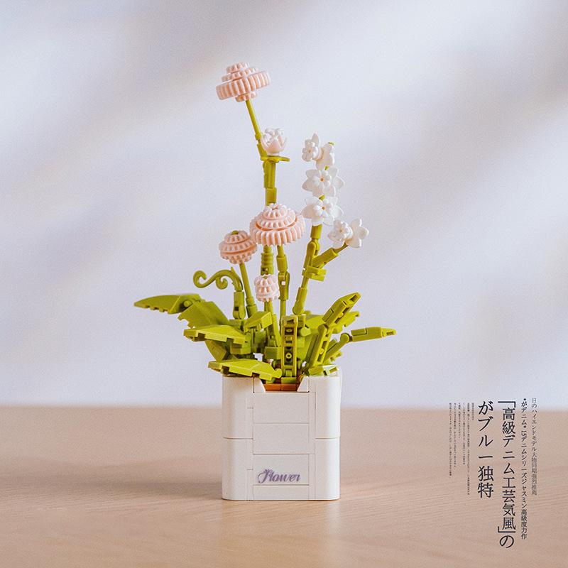 High-Quality [207Pcs] High-Quality Artificial High-Quality Flower High-Quality Building High-Quality Block High-Quality Set, High-Quality Minimalist