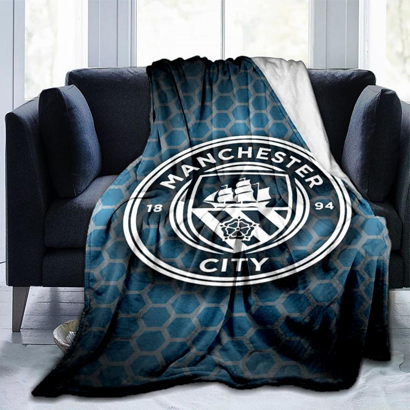 City Football Club Printed Throws Blanket Soft Flannel Blankets for Couch Bed Gifts for Men Women Picnic Blanket Christmas Gifts