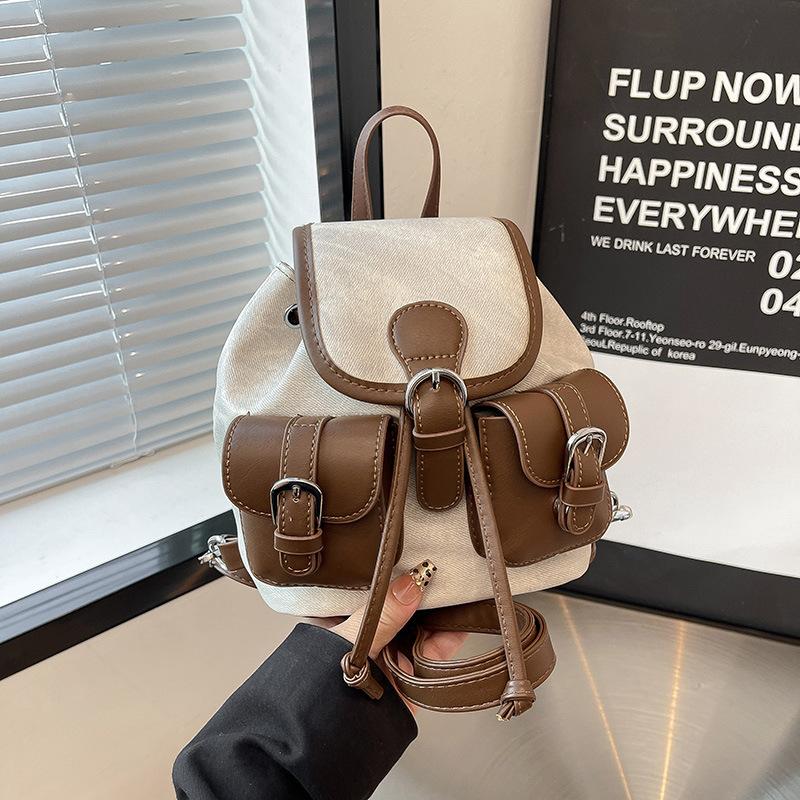 Schoolbag new commuter women's backpack early autumn multi-pocket small backpack personalized outdoor leisure trend women's bag