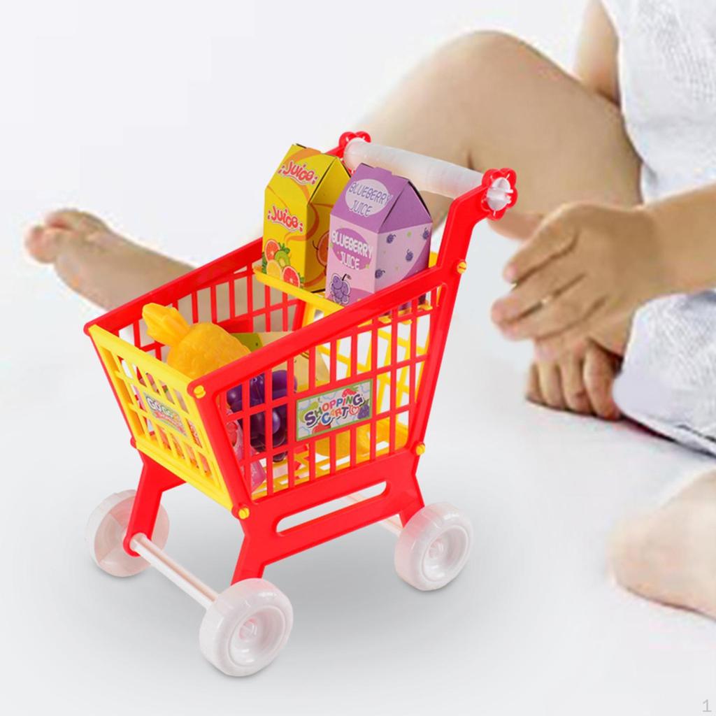 Kids Shopping Cart Set, Role Play for 3, 4, 5, 6 Years Old