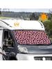 Premium Leopard Print Windshield Sun Shade For Car RV Anti UV Thermal Cover