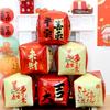 4D Festival Festive Square Box Balloon Ornament Shopping Mall Window Photo Background Arrangement Shooting Prop Material