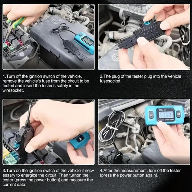 Automotive Circuit Fault Probe Tester Current Tester Relays Tester And Breaker Finding With Builtin Flashlights